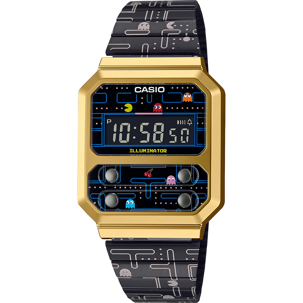 Casio Vintage A100WEPC-1BER Vintage Series x PacMan Uhr