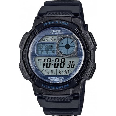 Casio Collection AE-1000W-2A2V World Time Uhr