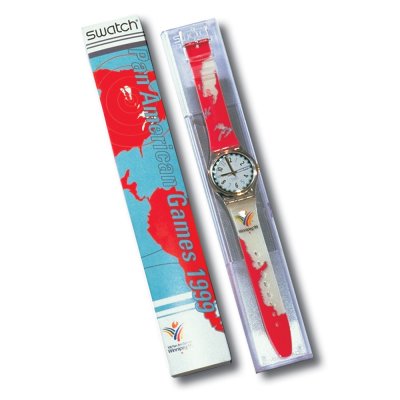 Swatch Packaging Specials GK150PACK Panamerican Games (Cool Fred) Uhr